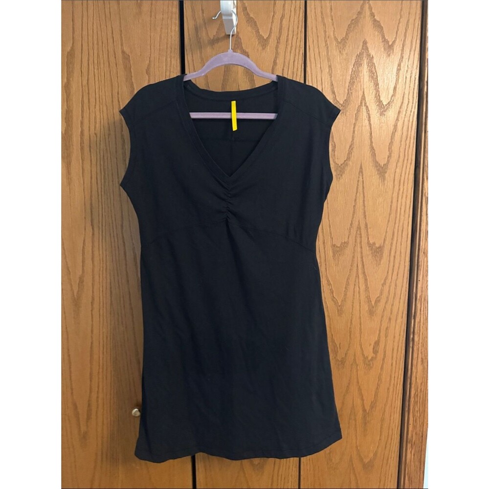 Lole  Black V-Neck Cap Sleeve Women's dress